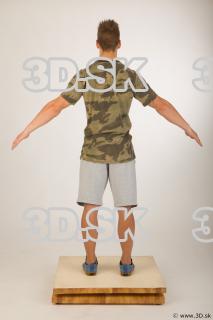 Whole body army tshirt light gray shorts of Timothy 0013